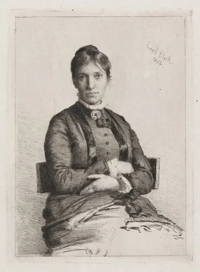 Portrait Of Alma Bloch Nee Trepka