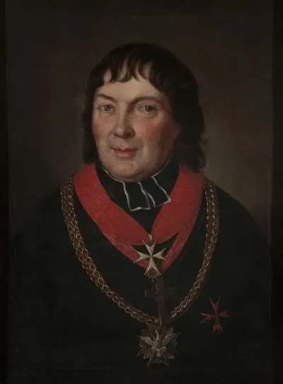 Portrait Of Alojzy Osinski 1770 1842 Mitred Prelate Of Olyka