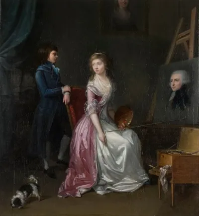 Portrait Of An Artist In Her Studio