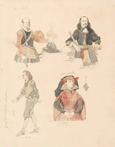 Portrait Of An Officer Michiel Adriaensz De Ruyter Henry Of Nassau Dillenburg And Jacqueline Countess Of Hainaut