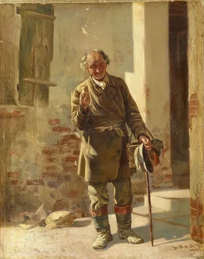 Portrait Of An Old Beggar