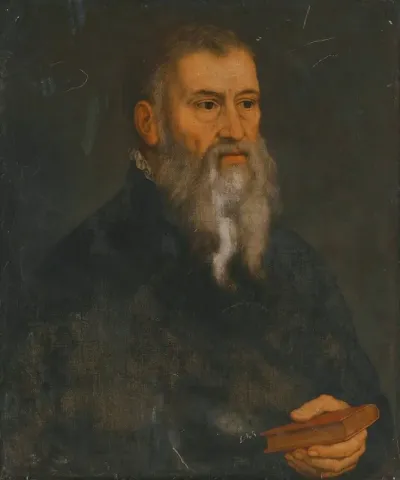 Portrait Of An Old Man Head And Shoulders