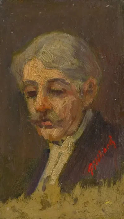Portrait Of An Old Man With Half Closed Eyes