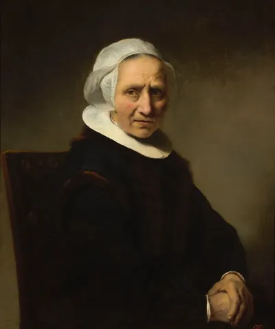 Portrait Of An Old Woman In A White Cap