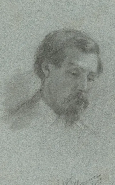 Portrait Of An Unidentified Man Sketch For Signing Of The Compact In The Cabin Of The Mayflower 2