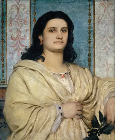 Portrait Of Angela Bocklin As A Muse