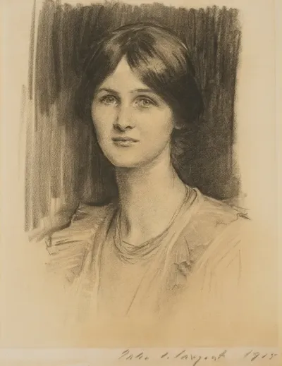 Portrait Of Angela Mcinnes Later Angela Thirkell Granddaughter Of Sir Edward Burne Jones