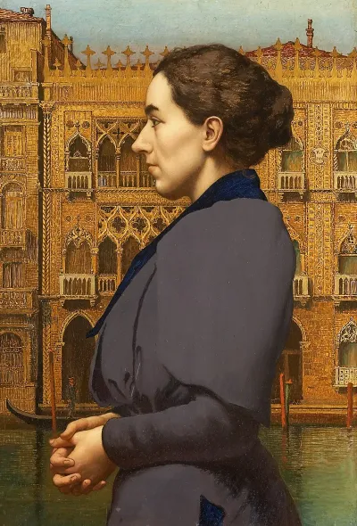 Portrait Of Anna Cossmann Before Ca Doro In Venice 2