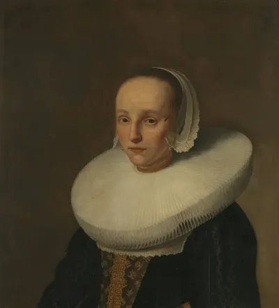 Portrait Of Anna Van Der Does 1609 1650