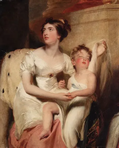 Portrait Of Anne Countess Of Charlemont And Her Son James