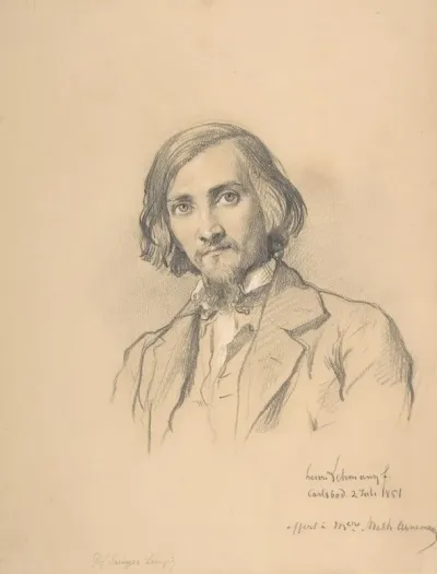 Portrait Of Anton Heinrich Springer 1825 1895