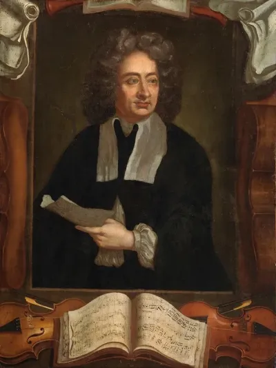 Portrait Of Arcangelo Corelli 1653 1713 Composer And Violinist