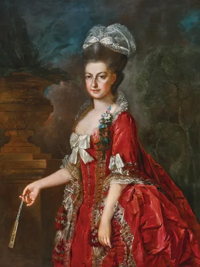 Portrait Of Archduchess Marie Christine Duchess Of Teschen 1742 1798