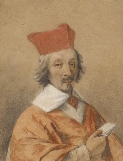 Portrait Of Armand Jean Du Plessis Cardinal De Richelieu