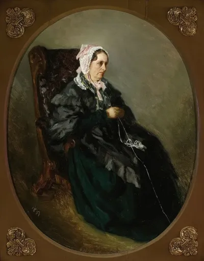 Portrait Of Artists Aunt Sketch