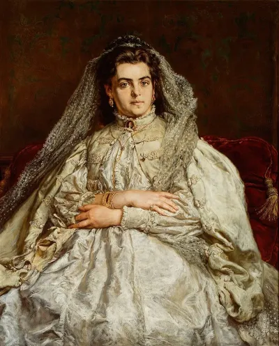 Portrait Of Artists Wife Teodora Nee Giebultowska