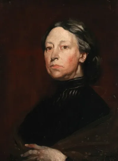 Portrait Of Augusta Gregory 1852 1932 Dramatist And Folklorist