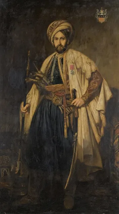Portrait Of Baron Emile Edward De Wogan Of Rathcoffey