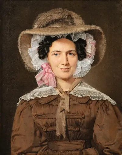 Portrait Of Baroness Christine Stampe Nee Dalgas