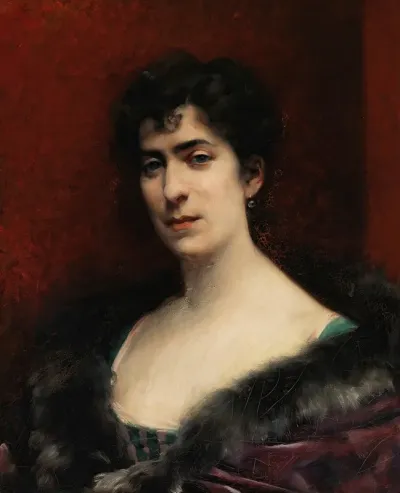 Portrait Of Baroness Delort De Gleon