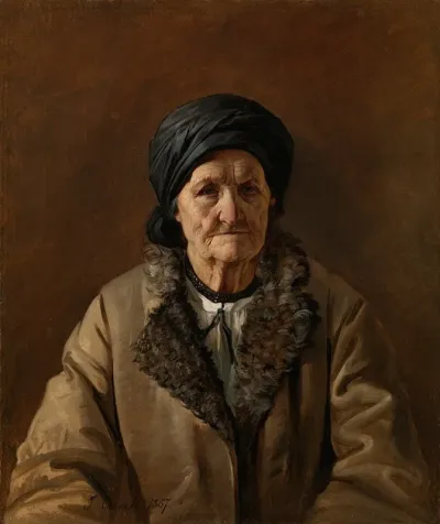 Portrait Of Belorussian Landlady Potiralovskaia