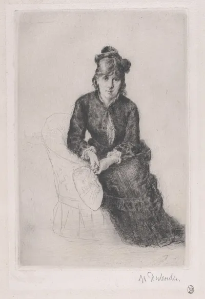 Portrait Of Berthe Morisot 4