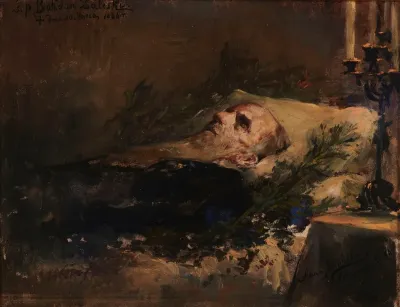 Portrait Of Bohdan Zaleski On His Deathbed