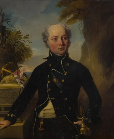 Portrait Of Captain John Harvey 1740 1794