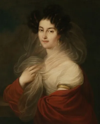 Portrait Of Celina Radziwill Nee Sulistrowska 1805 1836