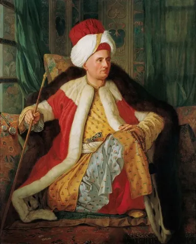 Portrait Of Charles Gravier Count Of Vergennes And French Ambassador In Turkish Attire