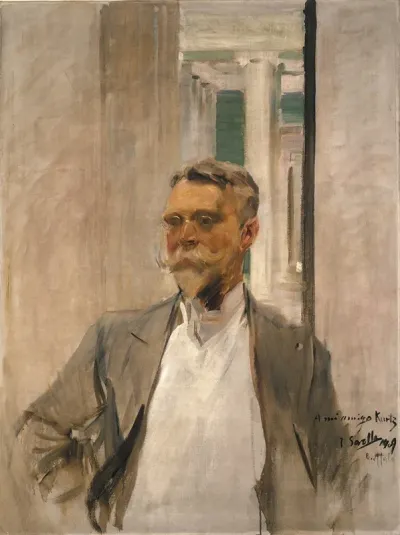 Portrait Of Charles M Kurtz Founding Director Albright Art Gallery 1905 1909