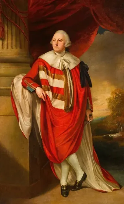 Portrait Of Charles Marsham 2nd Earl Of Romney 1777 1845