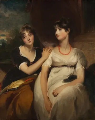 Portrait Of Charlotte And Sarah Carteret Hardy