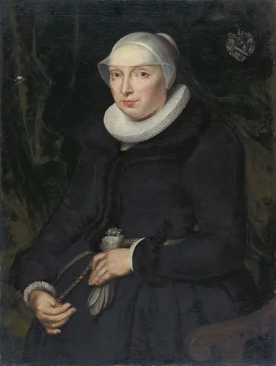 Portrait Of Chrischona Jeckelmann Wife Of Thomas Platter Ii