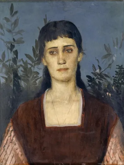 Portrait Of Clara Bruckmann Bocklin Eldest Daughter Of The Artist