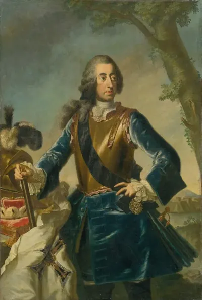 Portrait Of Cologne Prince Elector Klement August Portrait Of A Prince