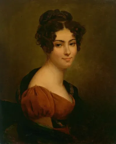 Portrait Of Comtesse Julie Hugo Nee Montferrier 1797 1865
