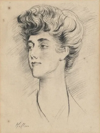 Portrait Of Constance Herbert Second Marchioness Of Ripon