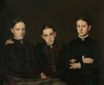 Portrait Of Cornelia Clara And Johanna Veth