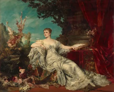 Portrait Of Countess Gabrielle Louise Marie Duchatel 1854 1889 Wife Of The French Ambassador In Vienna
