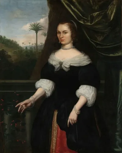 Portrait Of Dina Lems Wife Of Jan Valckenburgh
