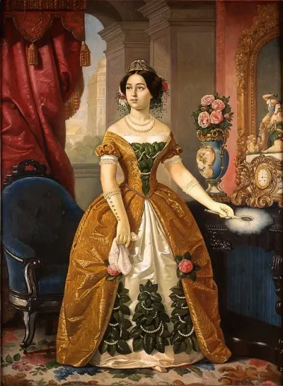 Portrait Of Dona Dolores Tosta De Santa Anna