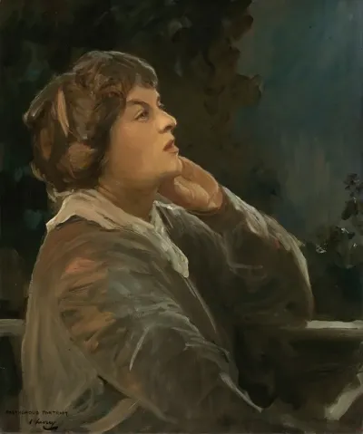 Portrait Of Dora Sigerson Mrs Shorter C 1870 1918 Poet