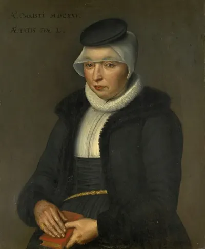 Portrait Of Dorothea Wasserhuhn Wife Of Peter Ryff