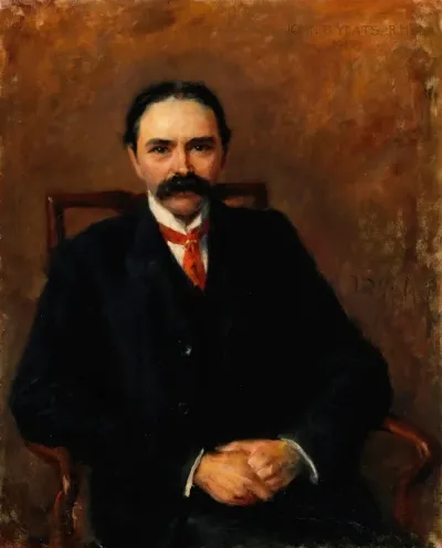 Portrait Of Douglas Hyde First President Of Ireland 1860 1949 Poet And Scholar
