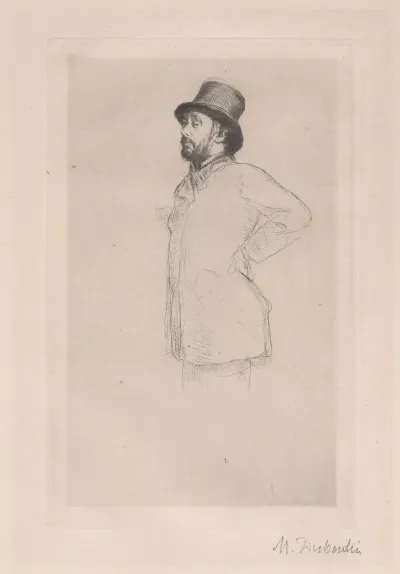 Portrait Of Edgar Degas Wearing A Hat