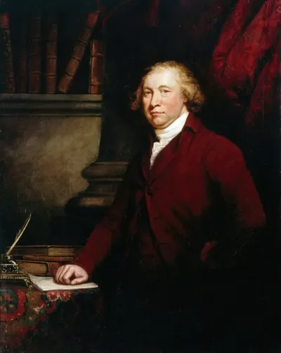 Portrait Of Edmund Burke 1729 1797 Statesman Orator And Writer