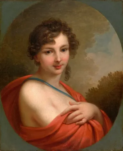 Portrait Of Elena Aleksandrovna Naryshkina 1785 1855