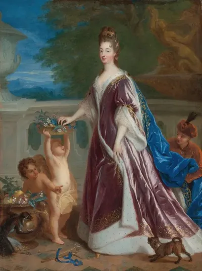 Portrait Of Elisabeth Charlotte De Baviere The Princess Palatine