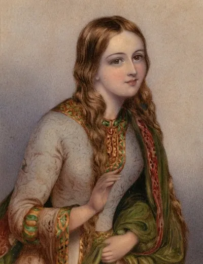 Portrait Of Eliza Oneill 1791 1872 Actress As Juliet